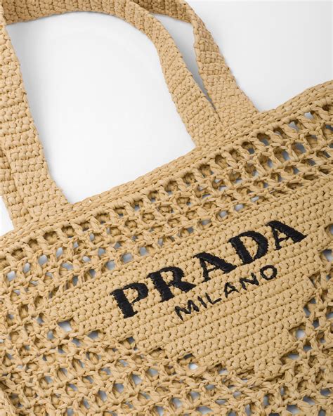 prada crichet bag|Prada summer tote bag.